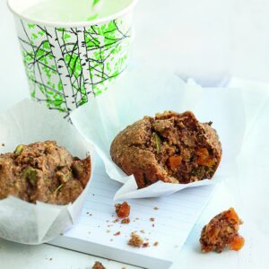Apricot, walnut and thyme muffins