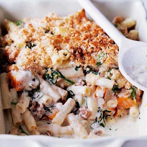 Butternut squash macaroni cheese