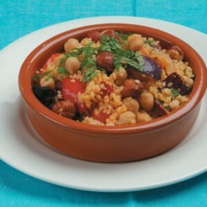 Chickpea and roast vegetable couscous