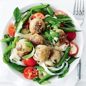 Creamy Thai coconut-chicken meatballs