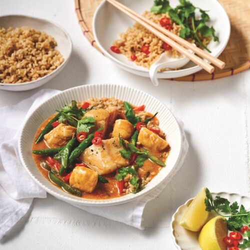 Red Thai fish curry
