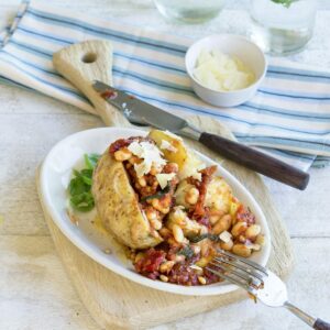 Italian-style homemade baked beans