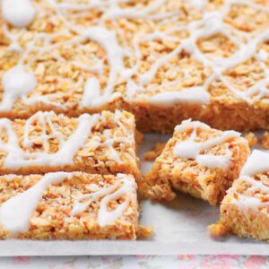 Lemon and coconut slice