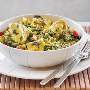 One-pot chicken pilaf