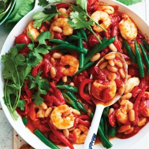Spicy prawn and capsicum sauté