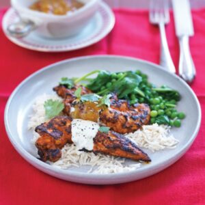 Tandoori chicken with lime raita