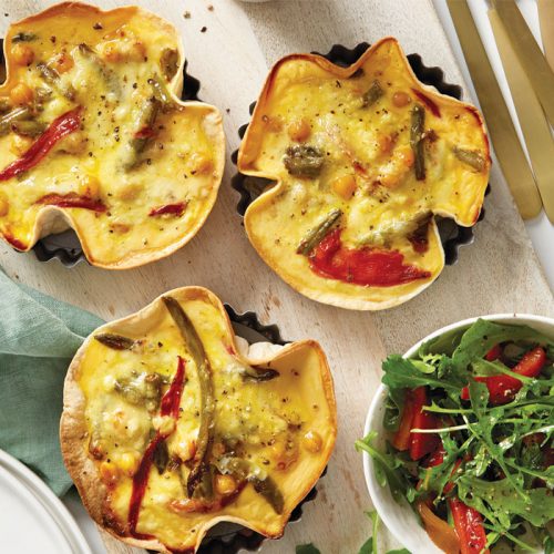 Tuscan veg taco tarts
