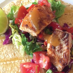 Yummy summery fish tacos
