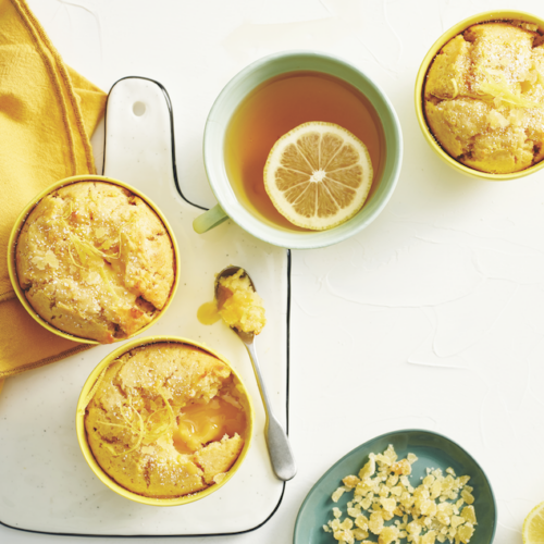 Citrus self-saucing puddings